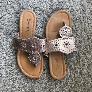 Size 5 Rose Gold Sandals